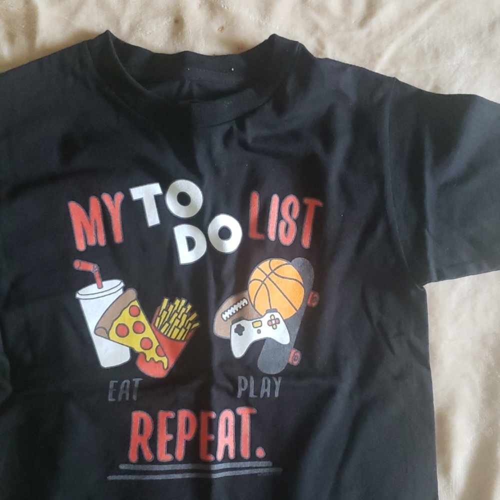 Boys Video Game & Pizza T Shirt